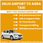 Delhi airport to agra taxi