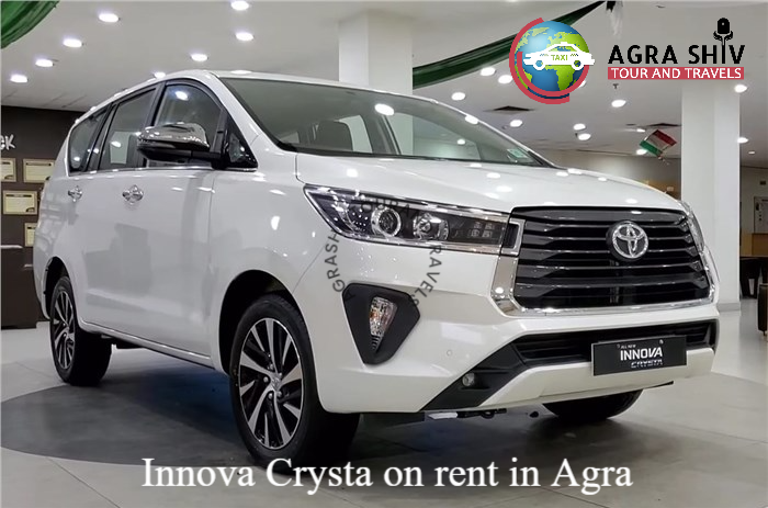 Innova Crysta on rent in Agra