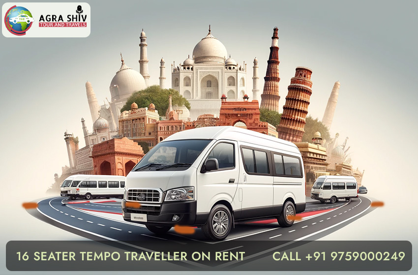 16 Seater Tempo Traveller on Rent